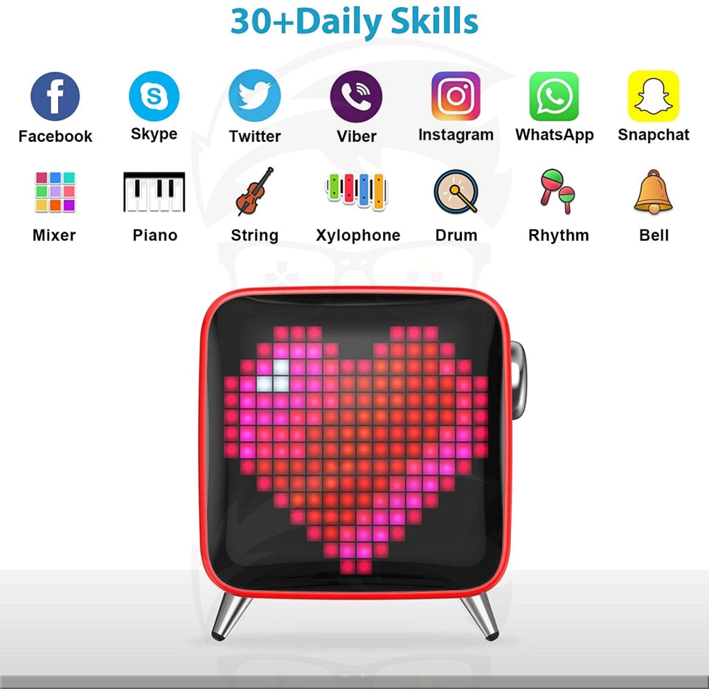 Divoom Tivoo Max - 2.1 Subwoofer Pixel Art Speaker - Red Divoom Tivoo Max - 2.1 Subwoofer Pixel Art Speaker - Red